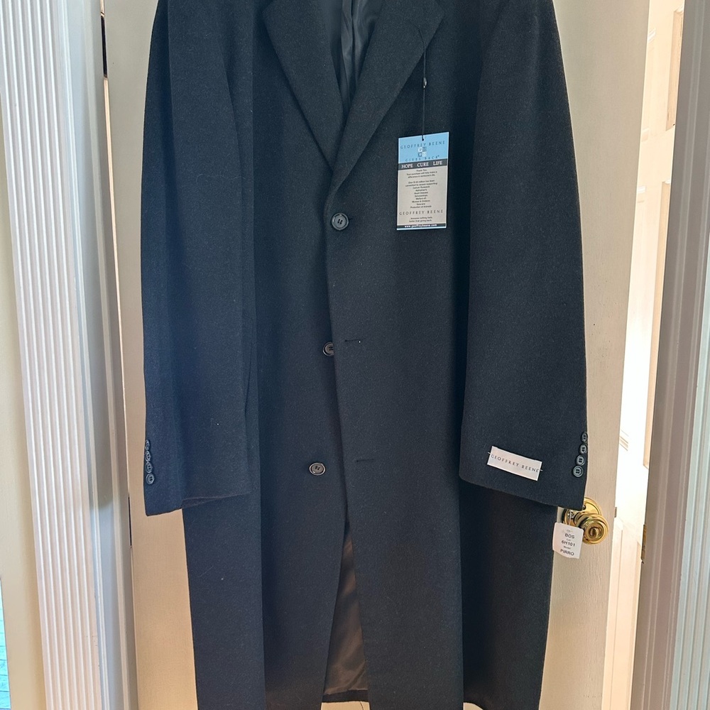 Joseph Abboud Men's Charcoal Trench Coat